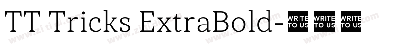 TT Tricks ExtraBold字体转换